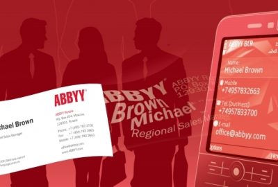 abbyy business card reader